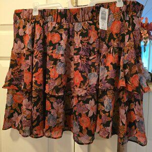 Fun and flirty tiered skirt plus size